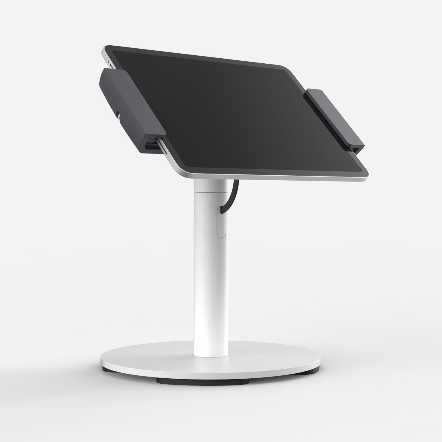 Bouncepad Clip Counter Twist Tablet Stand in white