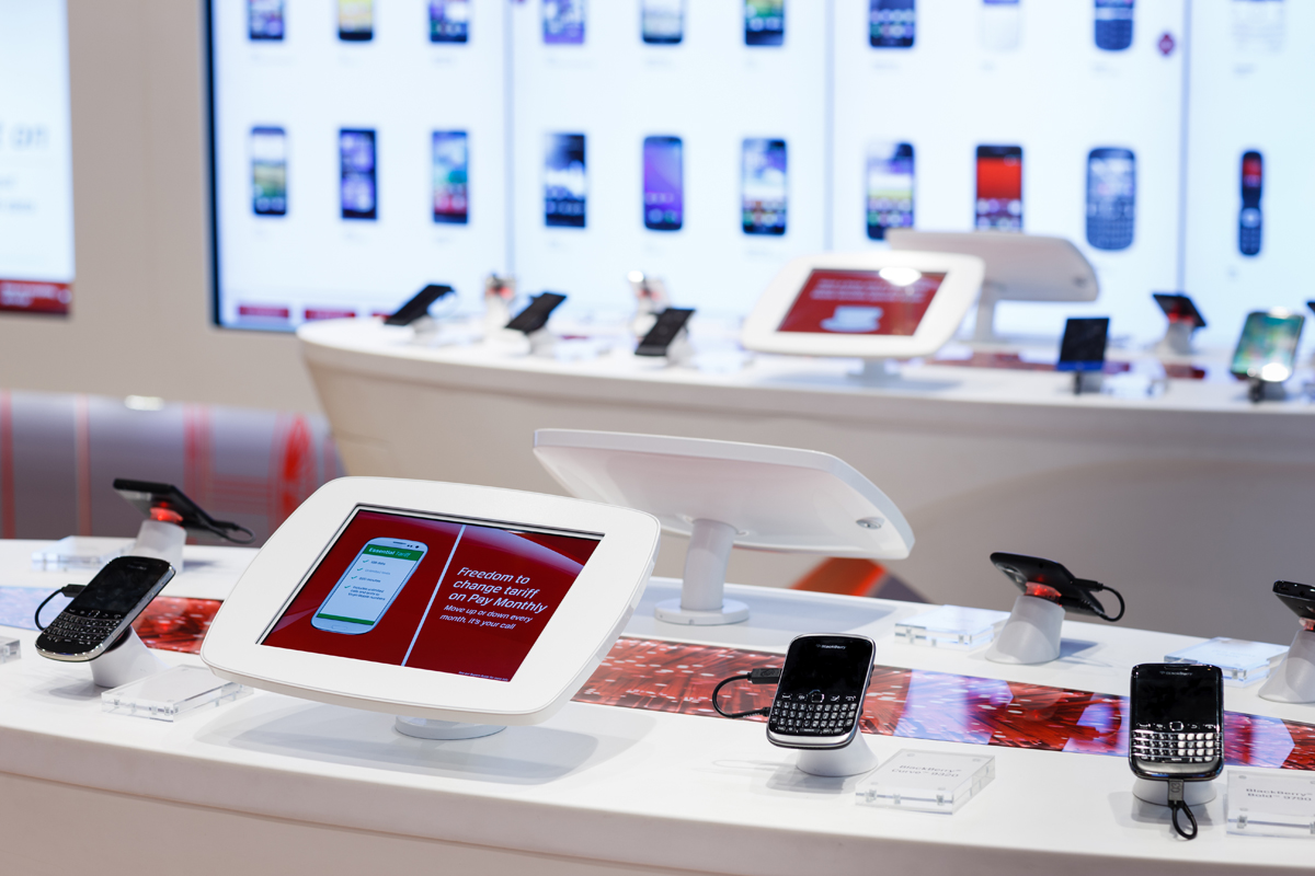 Bouncepad Desk secure tablet and iPad enclosure