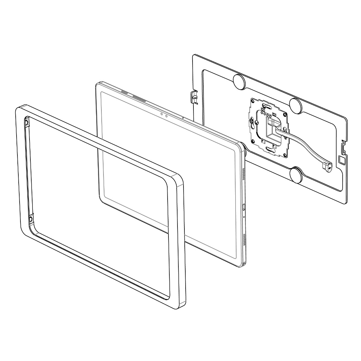 Wall mount for Galaxy TAB A9 / A11 8.7-inch | Companion Wall 2.0