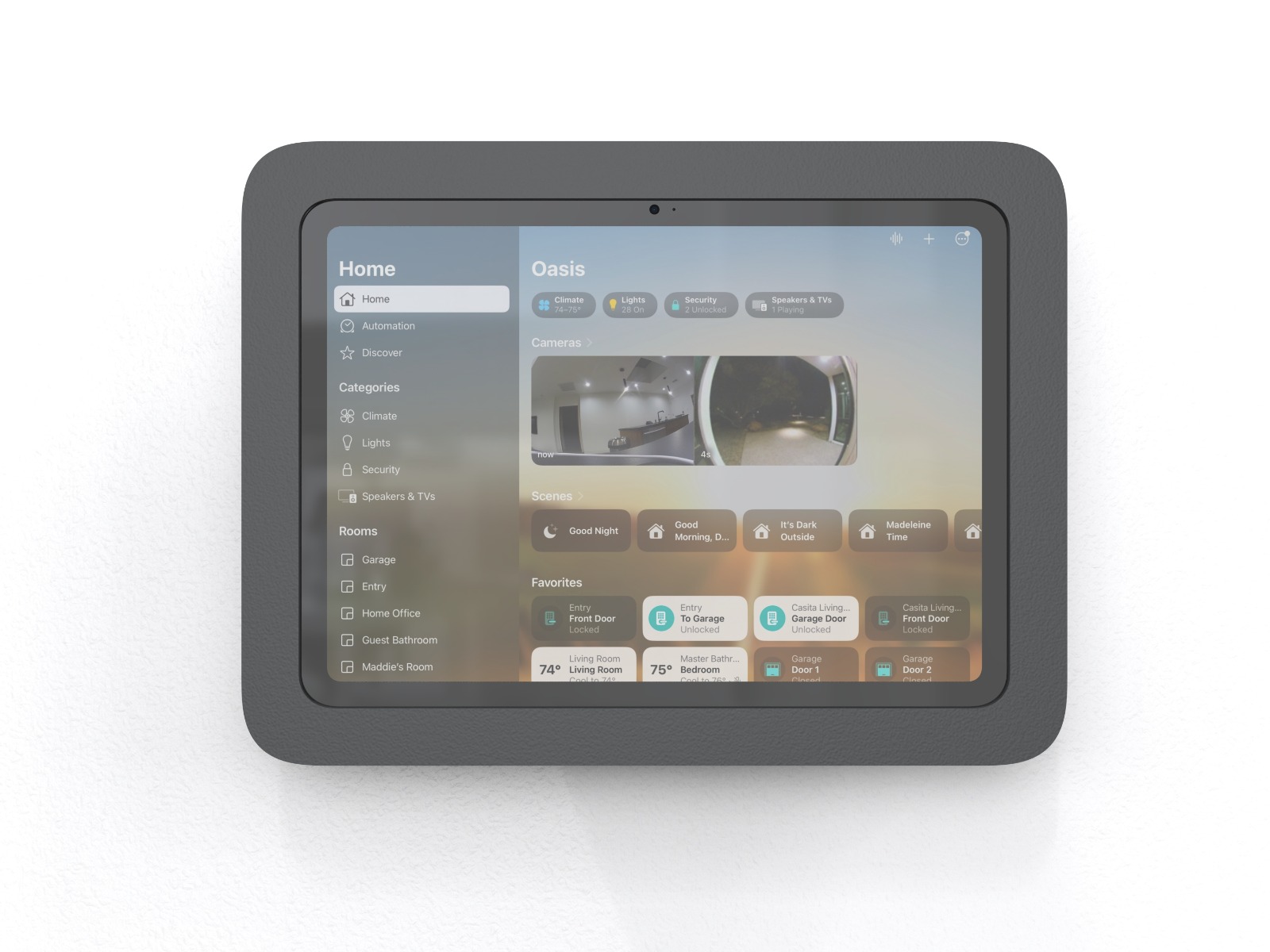 H756 BG black zwart OnWall iPad 10 wall mount muurhouder Heckler Design