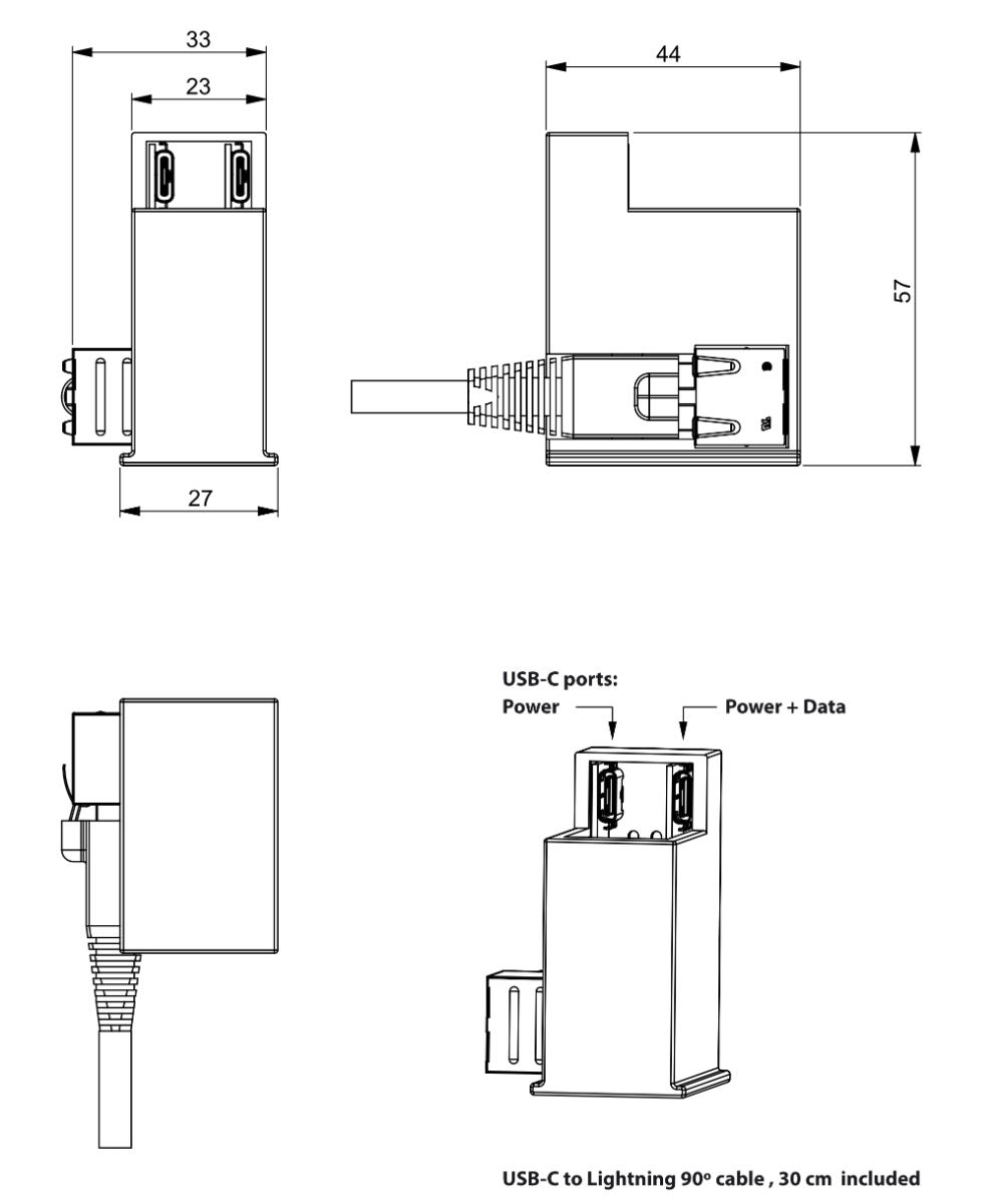 sCharge PoE FIT: Lightning Power and Data Connection Solution